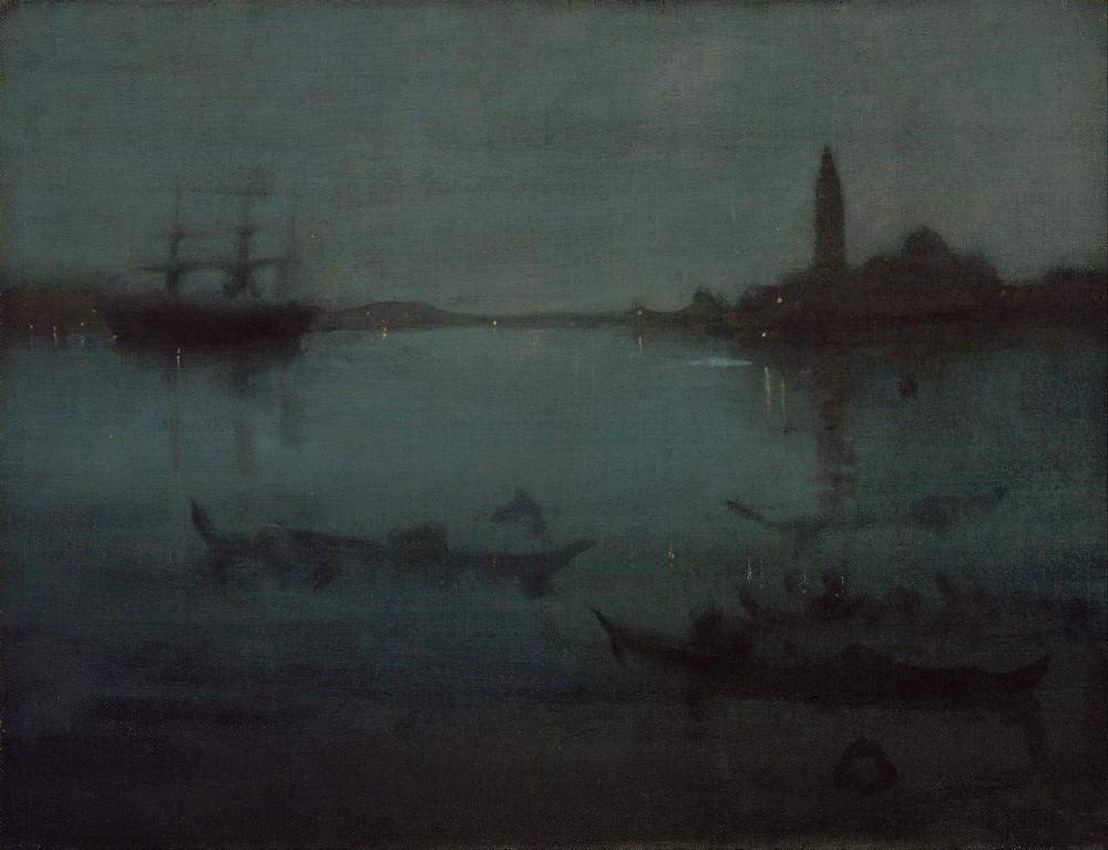 Nocturne in Blue and Silver- The Lagoon, Venice (between 1879 and 1880)
