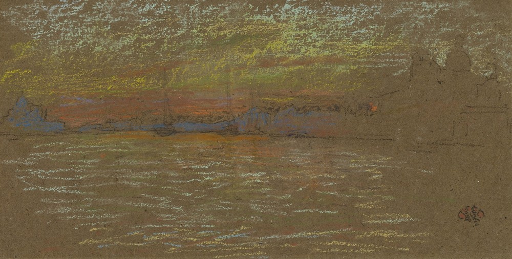 The Riva—Sunset; Red and Gold (1879–80)