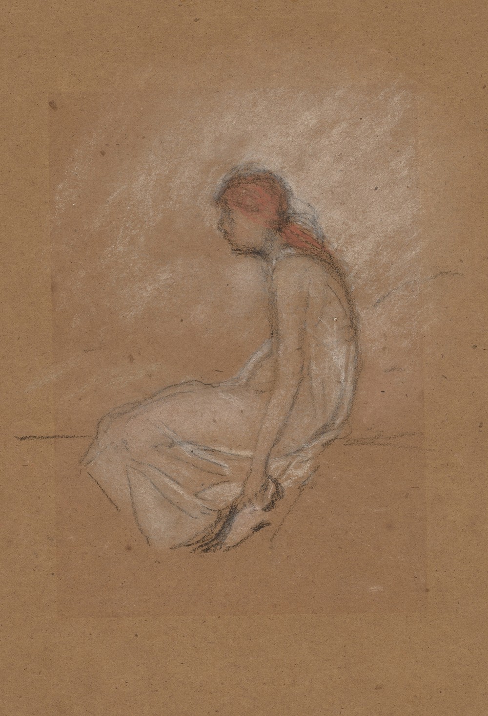 Seated Woman with Red Hair