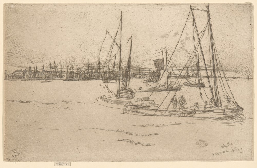 Amsterdam from the Tolhuis (after 1870)