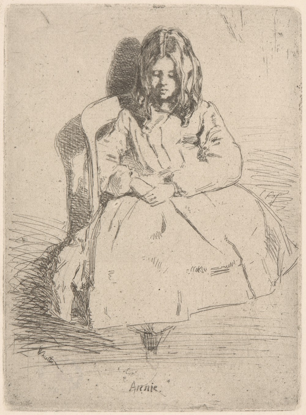 Annie Seated (ca. 1858)