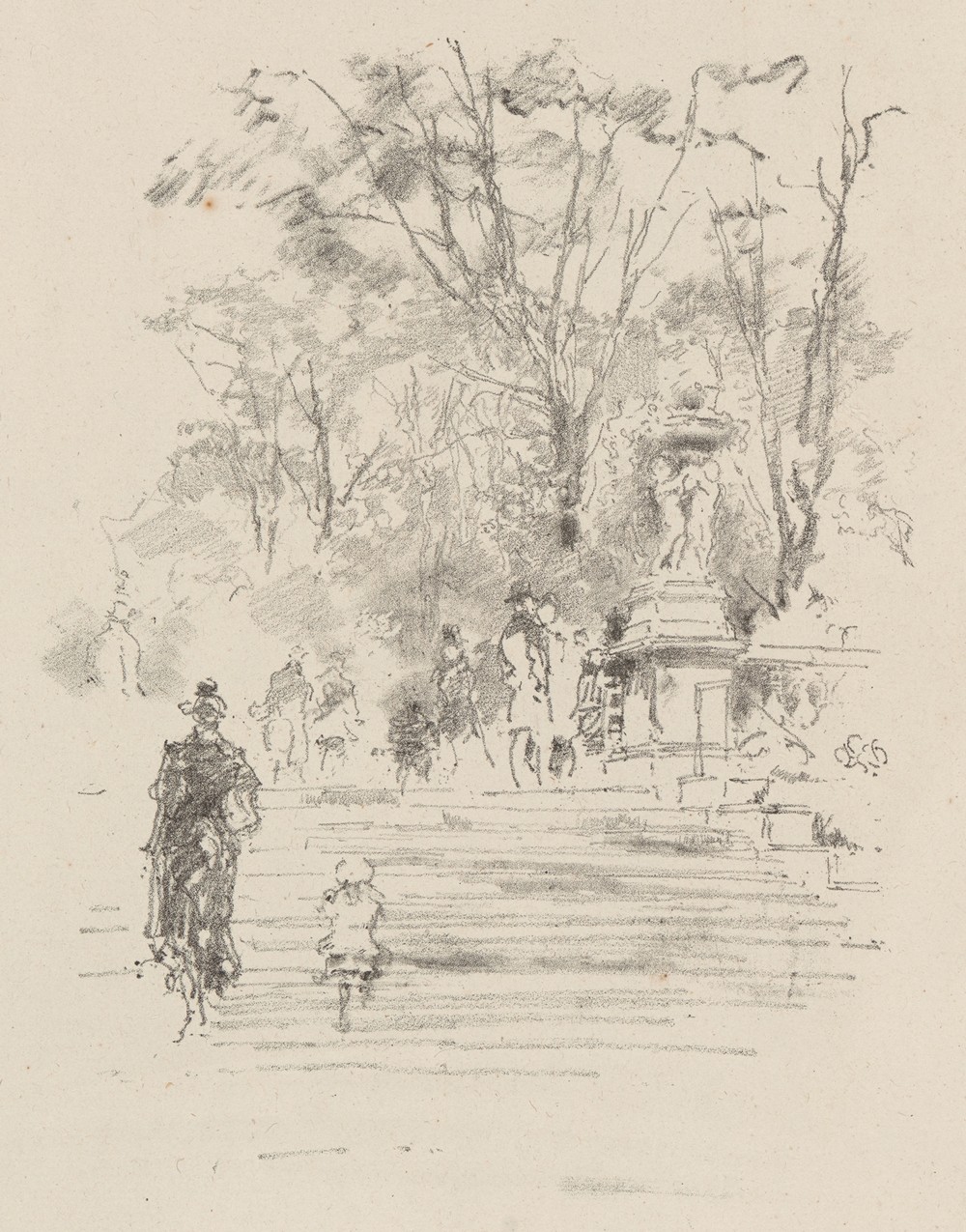 The Steps, Luxemburg Gardens, Paris (ca. 1893)