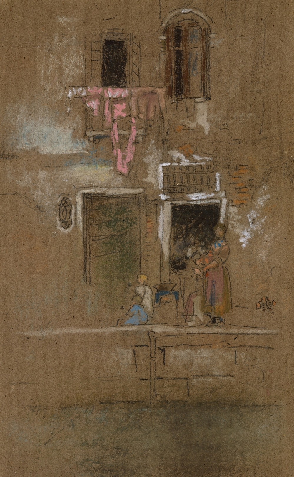 Note in Pink and Brown (ca. 1880)