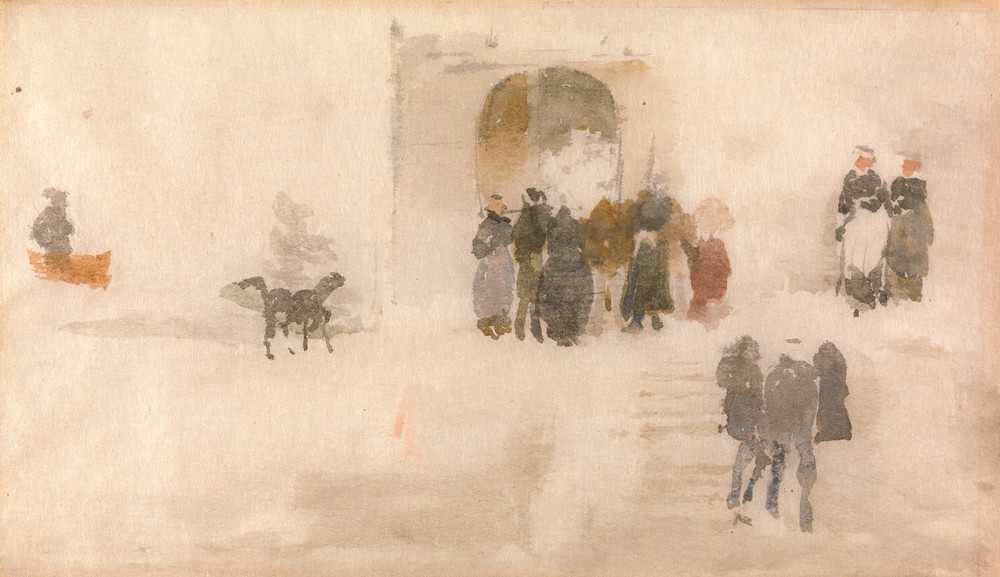 Figures Outside a Doorway (ca. 1893)