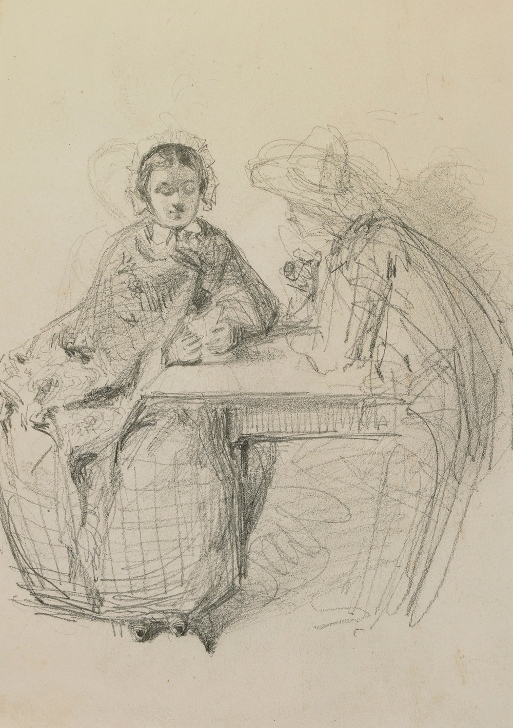 Couple seated at a table