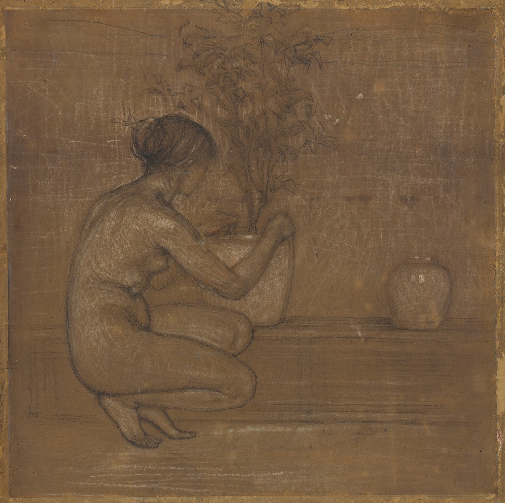 Crouching Figure. Study for The White Symphony; Three Girls