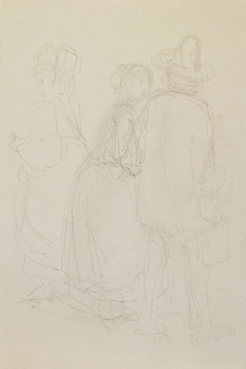 Group of three standing figures