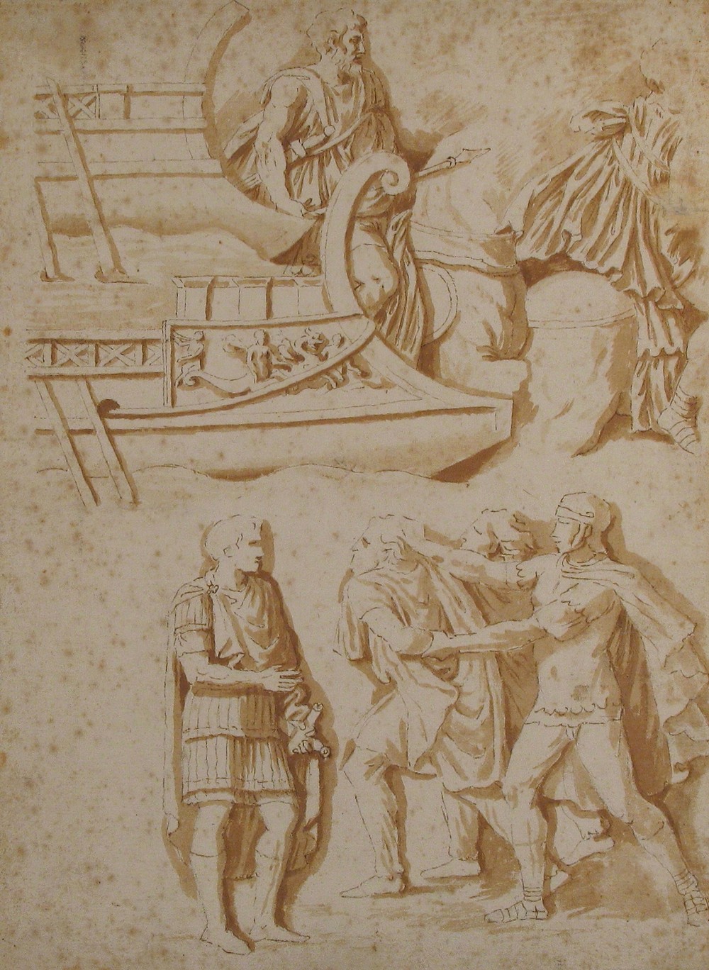 Studies of Details from Trajan’s Column (ca. 1635)