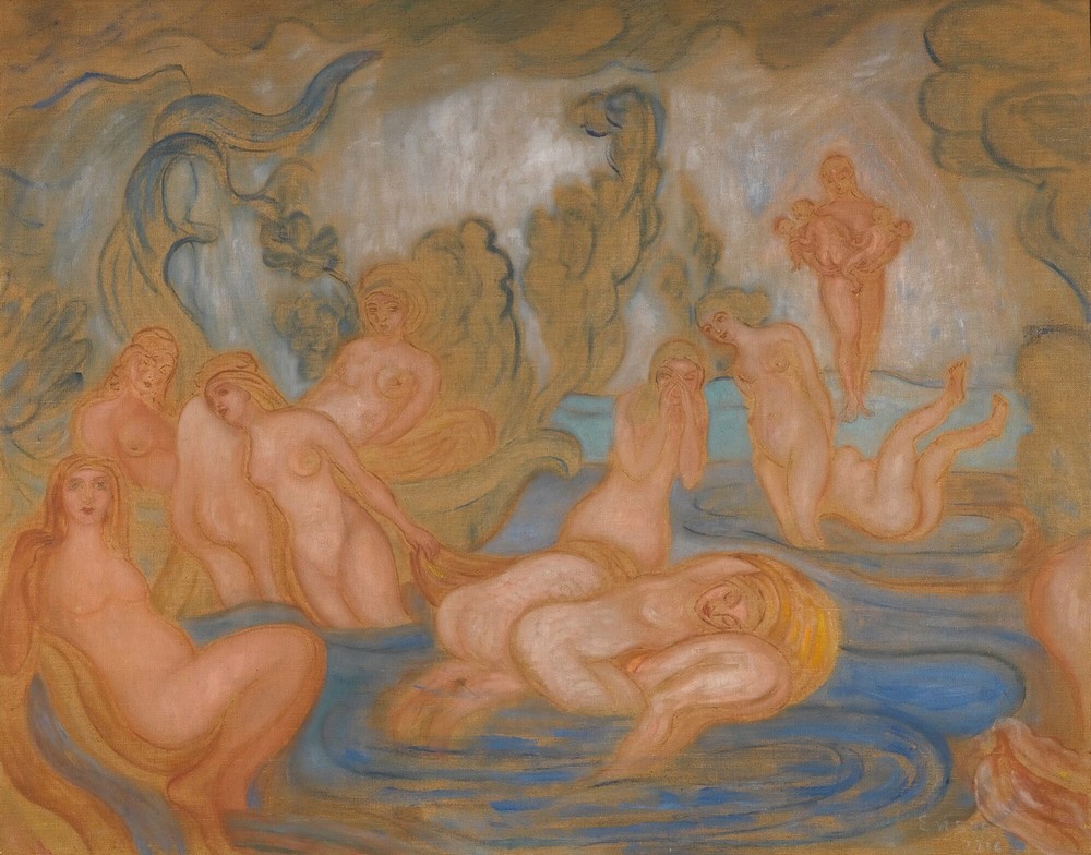 Les Baigneuses (Lignes Courbes Et Ondulées)