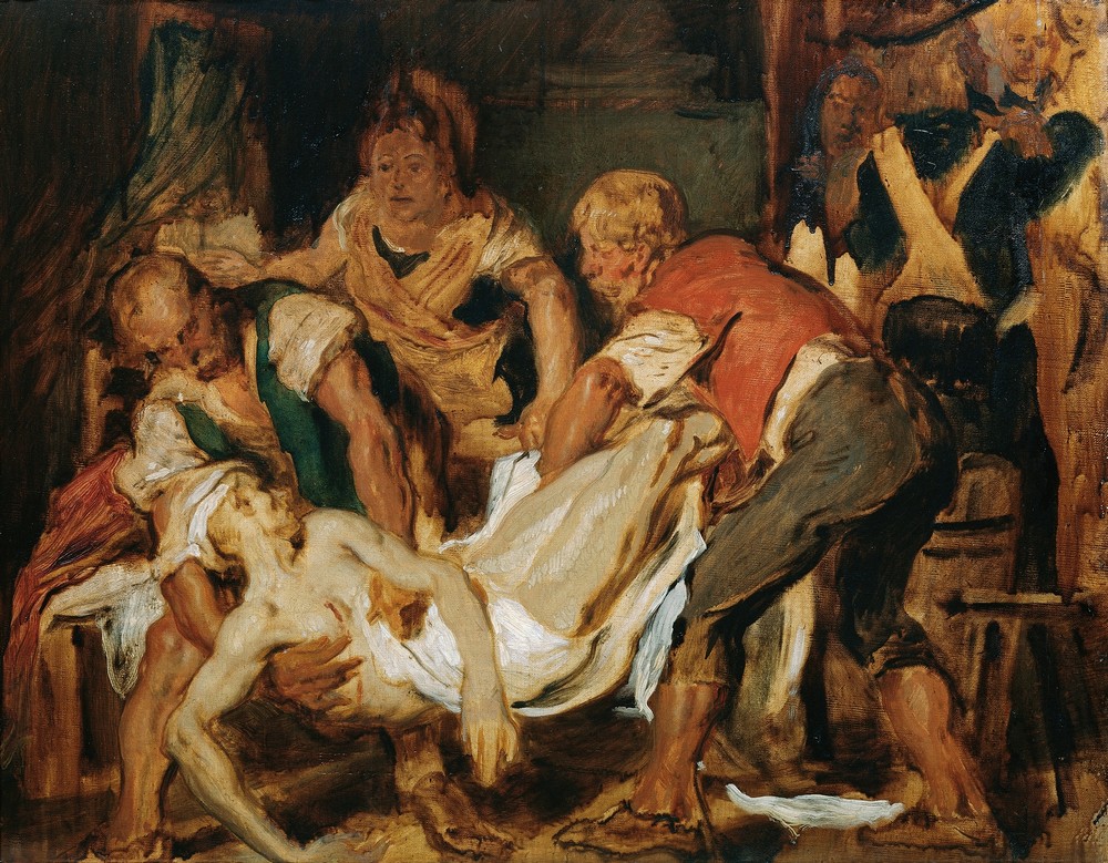 Die Bergung der Leiche Jean-Paul Marats