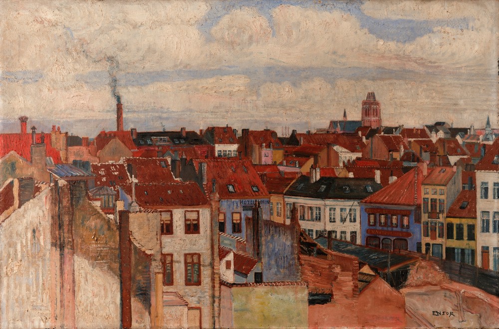 The rooftops of Ostend