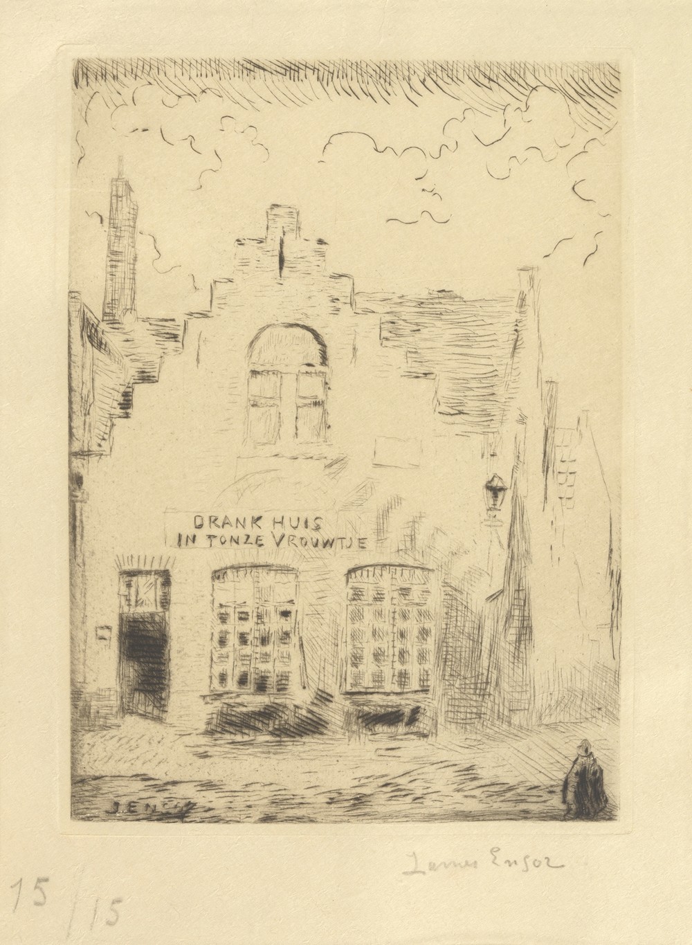 De schaduw op het huis