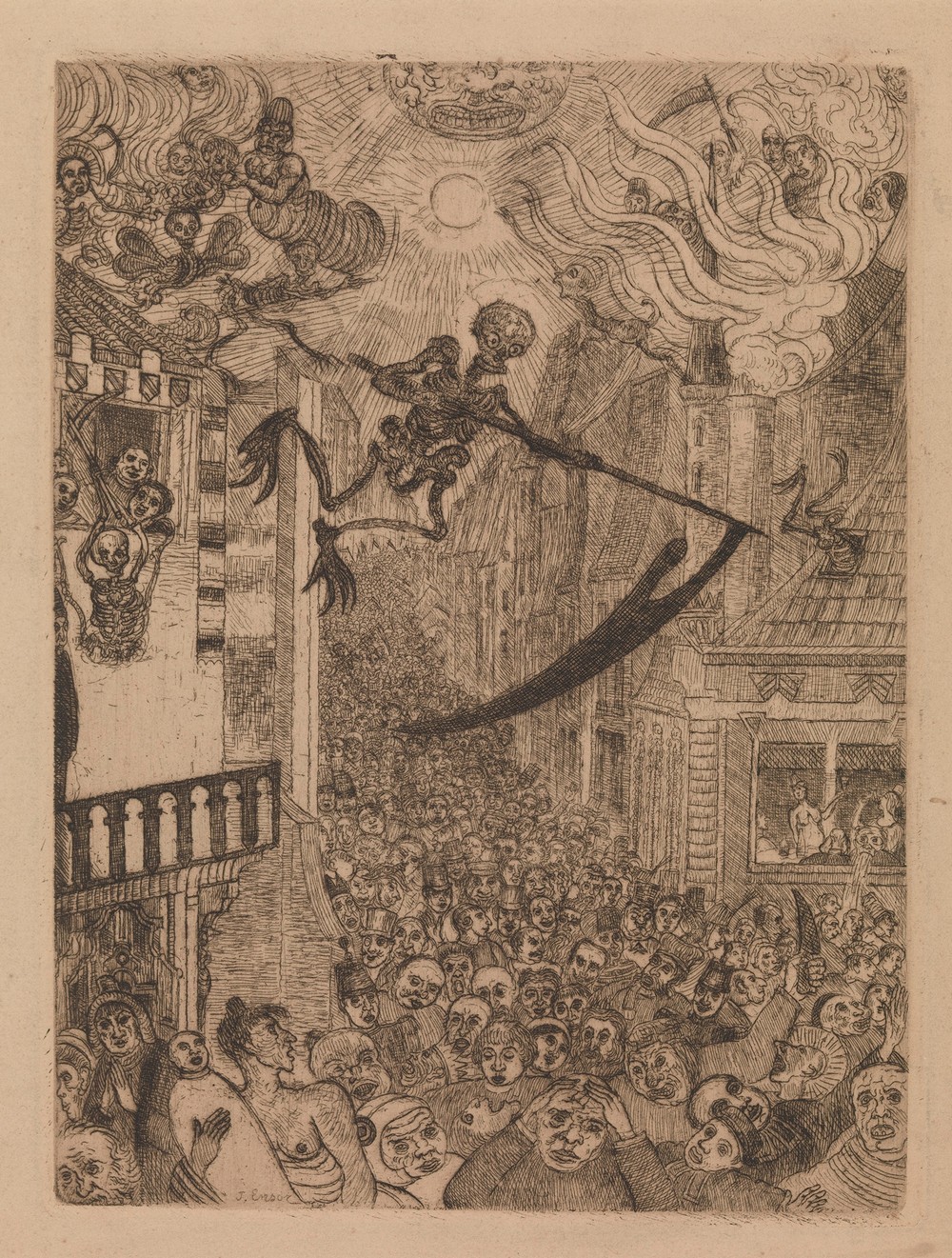 Death Chasing the Flock of Mortals