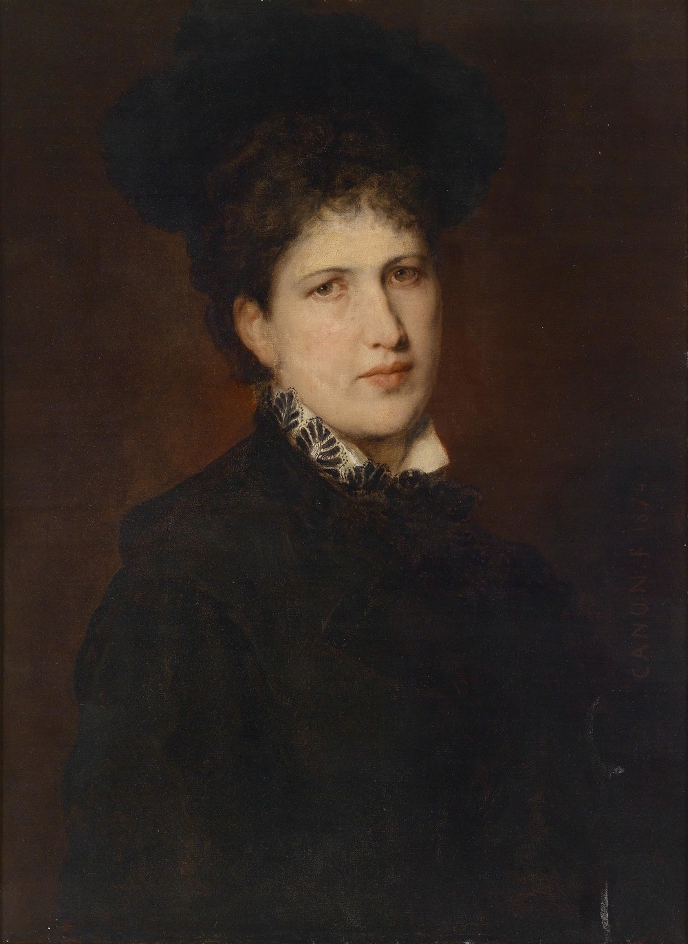 Bildnis einer Frau mit Hut