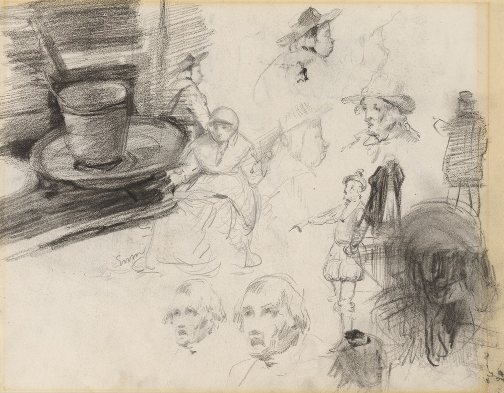 Kop, schoteltje en figuren (from 1880 until 1885)