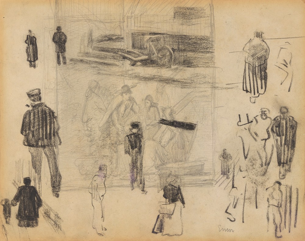 Kruiwagen, figuren en schets (from 1880 until 1885)