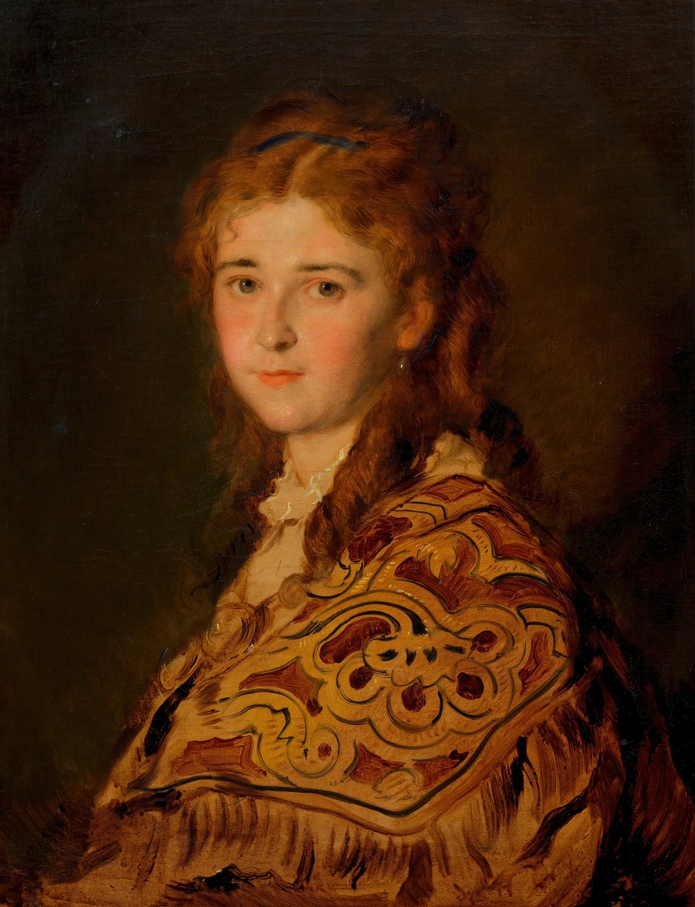 Junge Frau mit türkischem Schal (around 1870–1880)