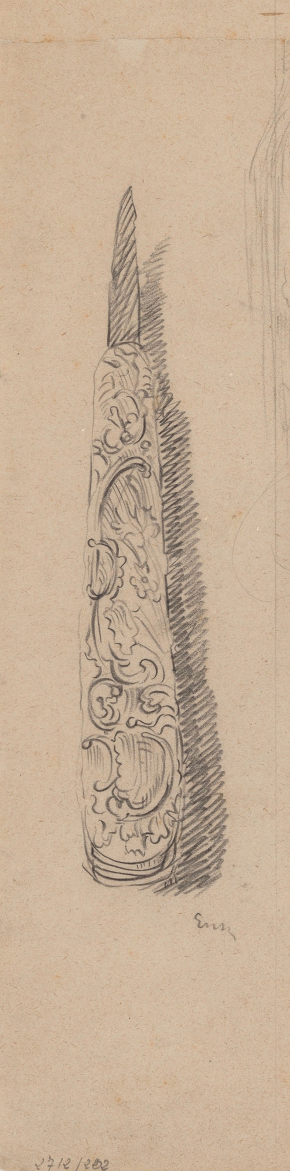Pocket Knife with Worked Handle