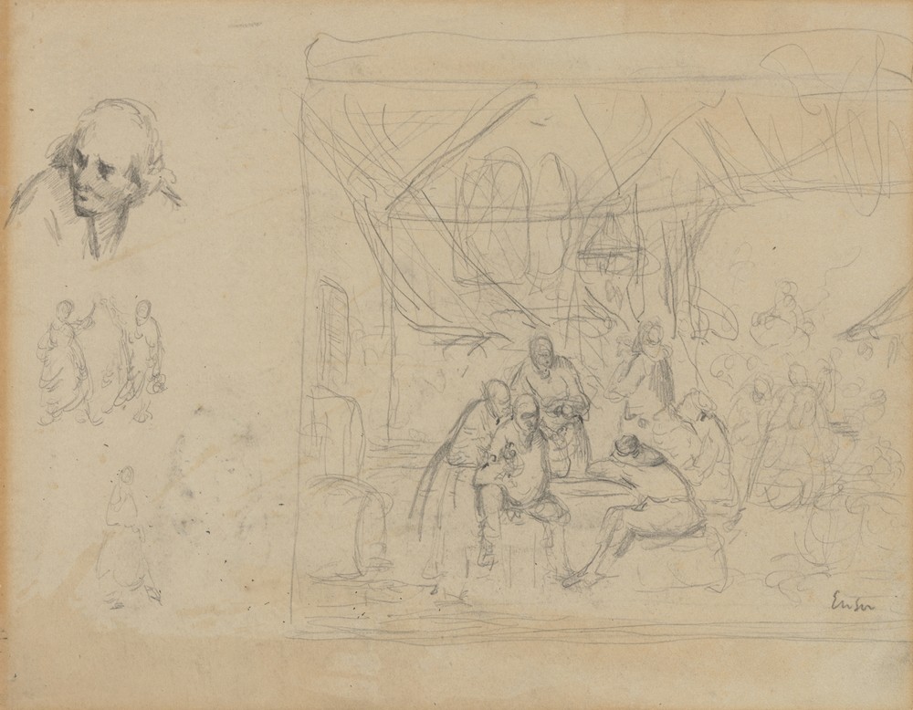 Schets naar oude meester en figuren (from 1880 until 1882)