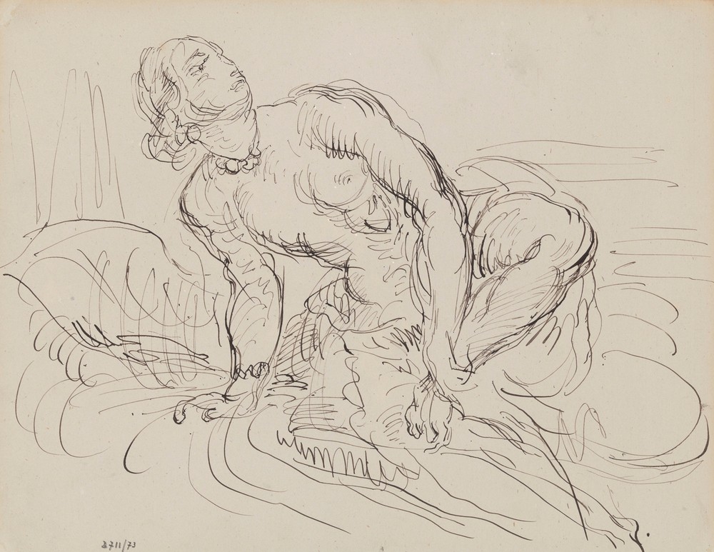 Study of a Woman Bathing