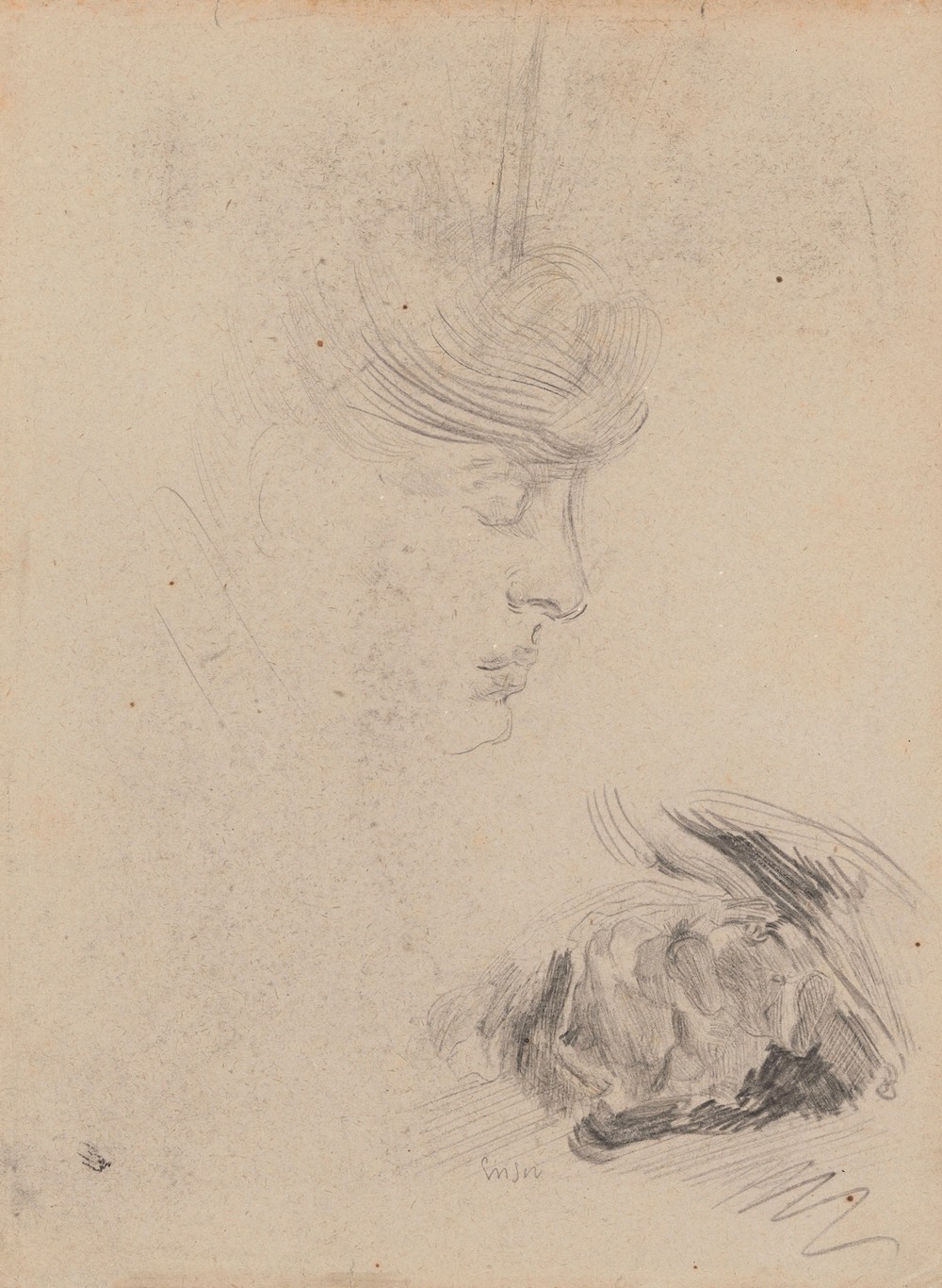 The artist’s Sister Mitche and Figure