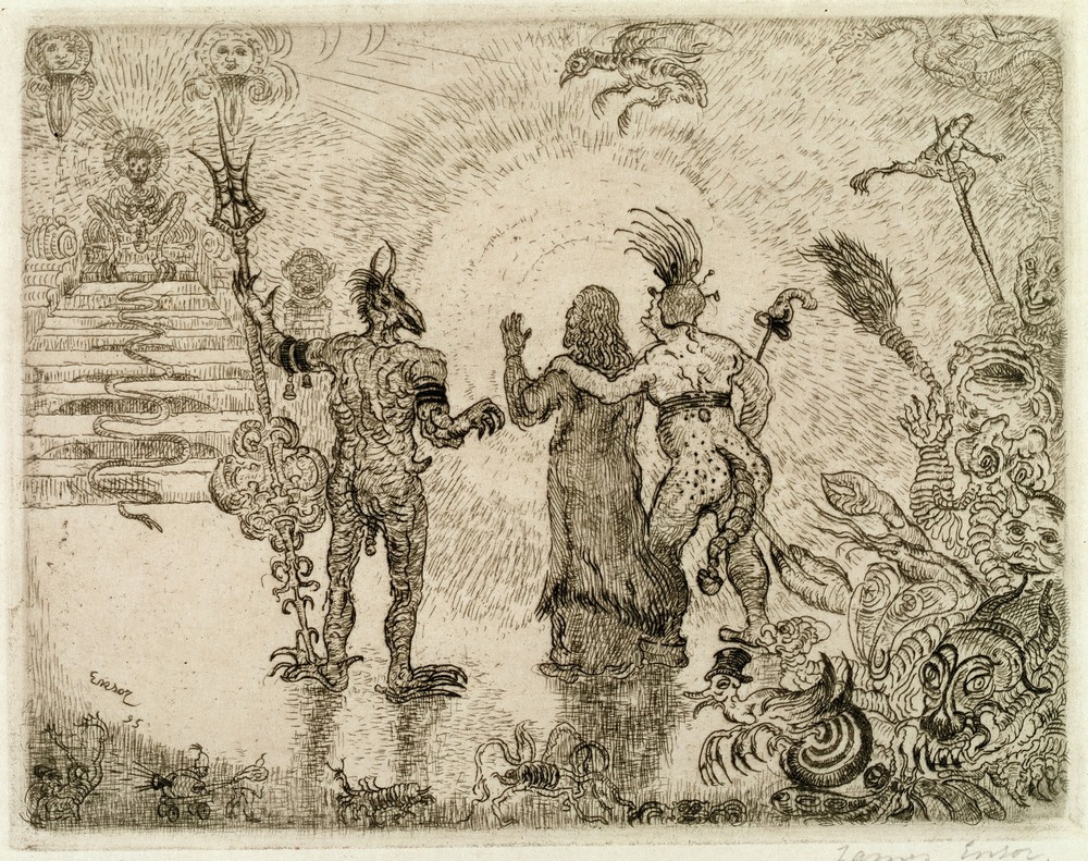 The Devils Dzitts and Hihanox Leading Christ to Hell