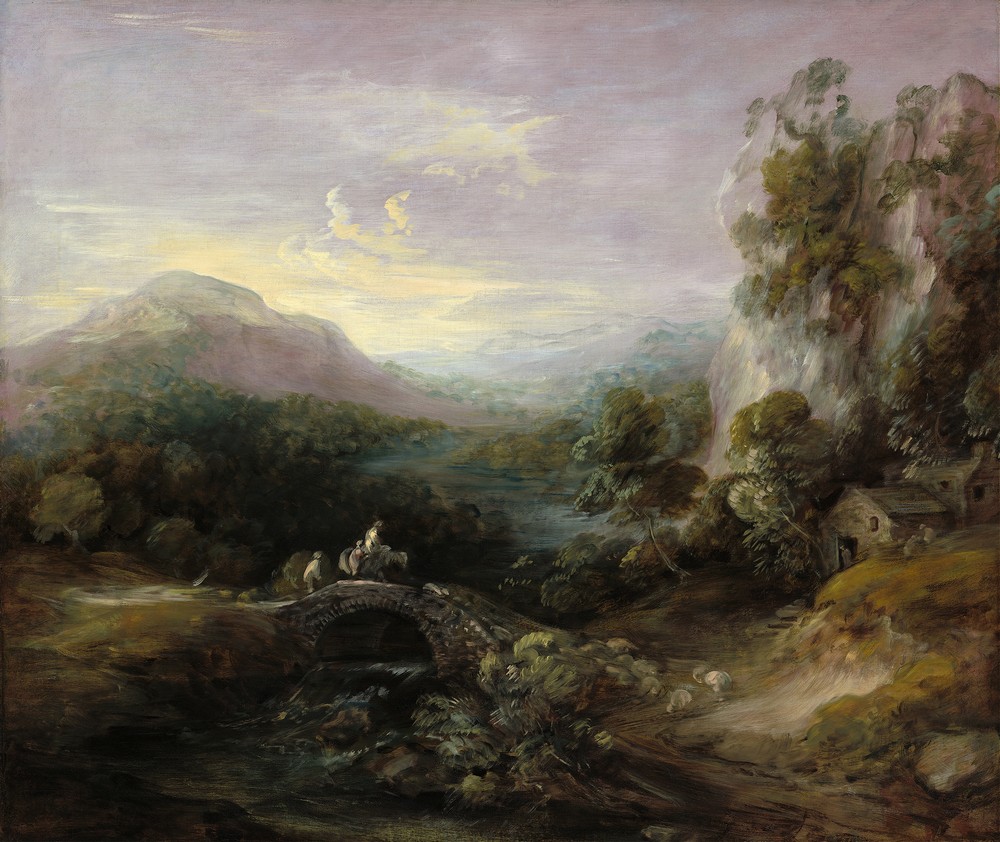 Mountain Landscape with Bridge (c. 1783-1784)