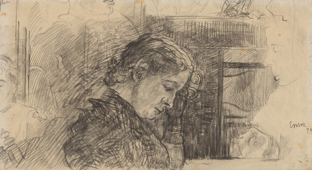 Vrouwenprofiel (Mariette Rousseau) en andere figuren