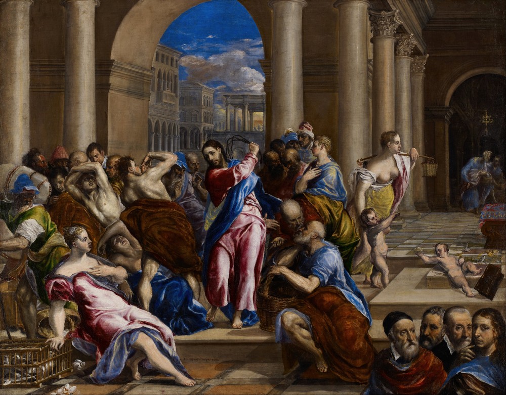 Christ Driving the Money Changers from the Temple (ca 1570)