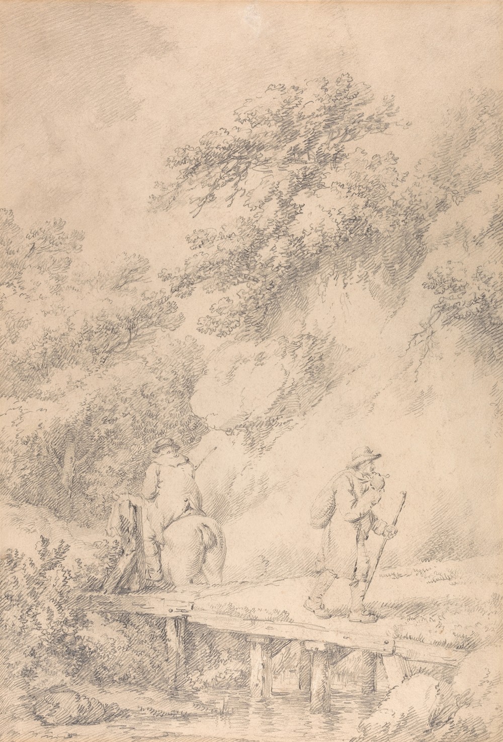 Two Men on a Country Road