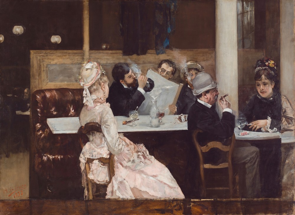 Café Scene In Paris