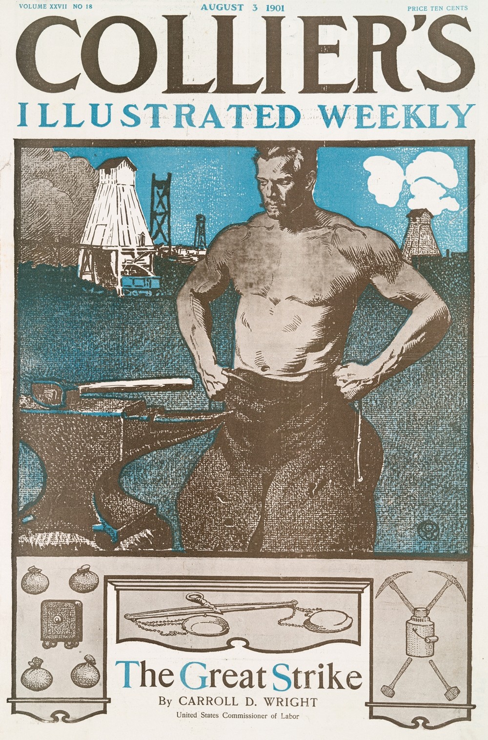 Collier’s Illustrated Weekly, The Great Strike By Carrol D. Wright