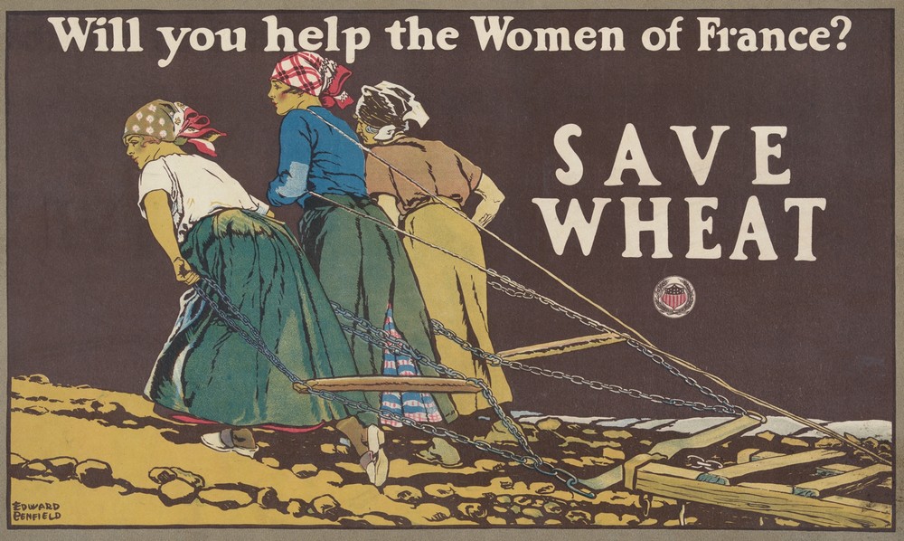 Will you help the women of France, Save wheat