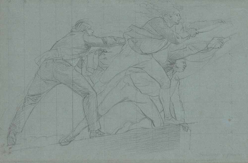 Study for ‘The Defeat of the Floating Batteries at Gibraltar’