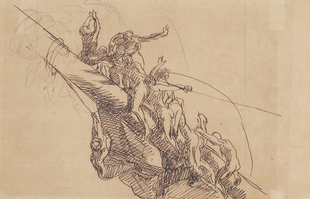 Study for ‘The Defeat of the Floating Batteries at Gibraltar’
