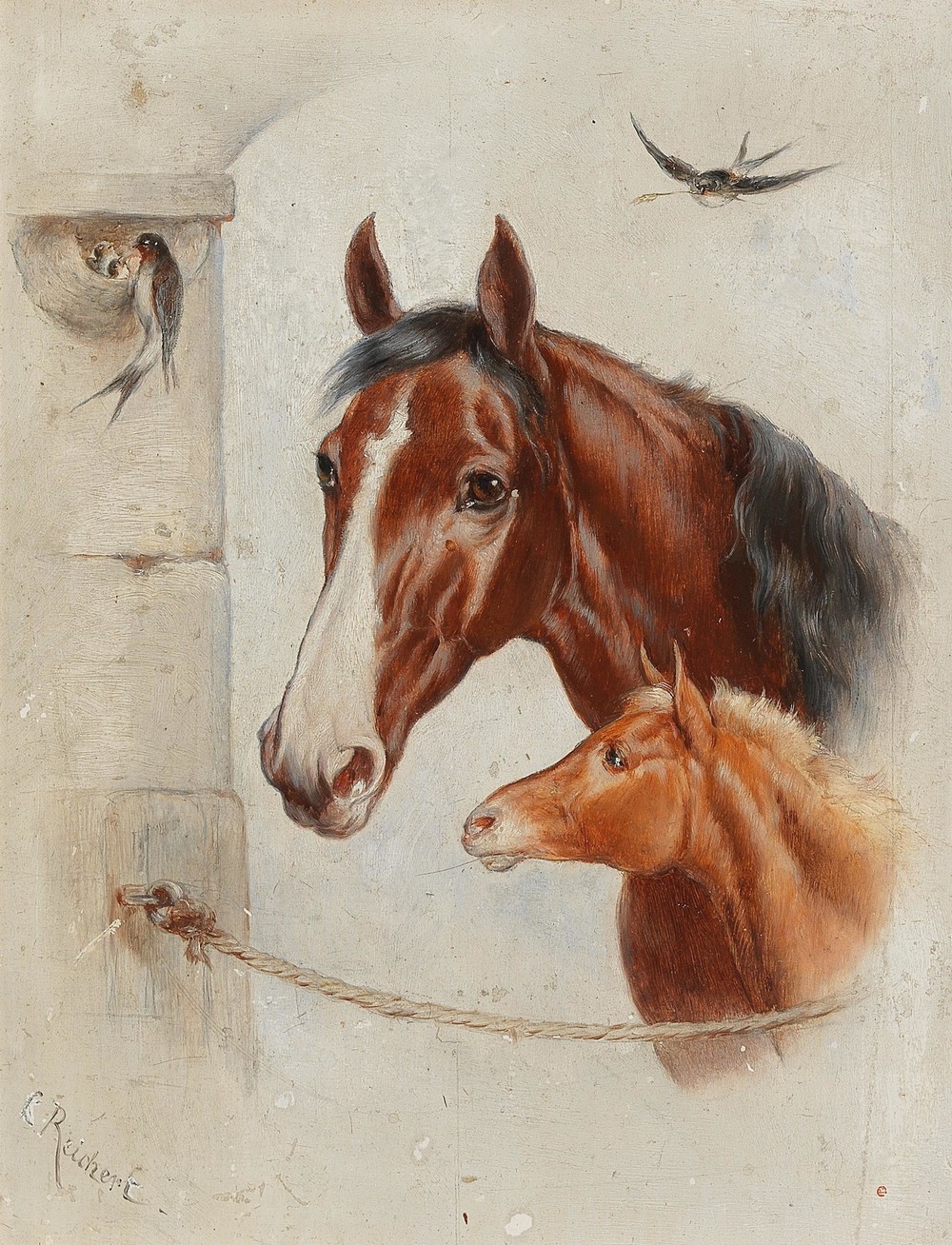 Idyllic Stable Scene