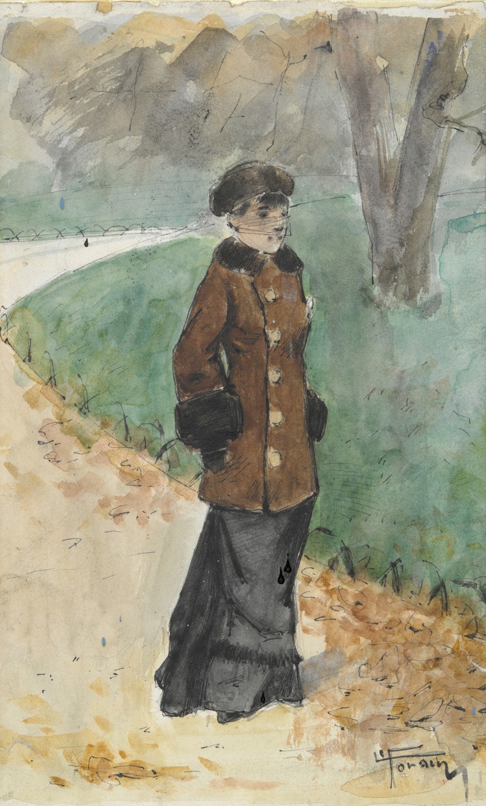 Woman Walking (late 19th–early 20th century)