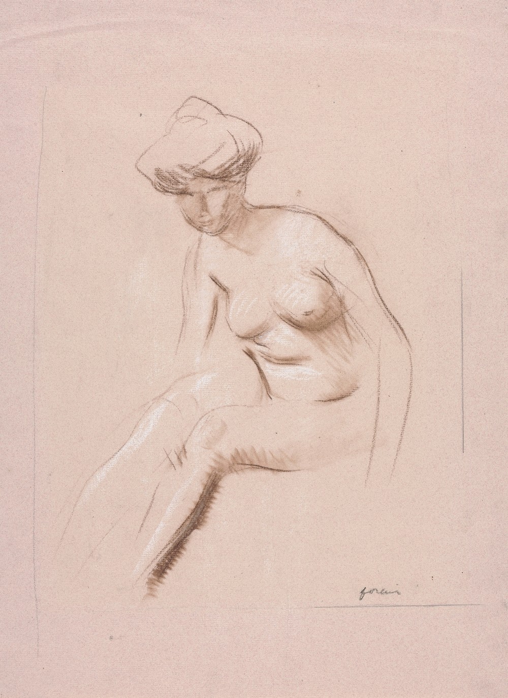 Seated Nude (fourth quarter 1800s or first third 1900s)