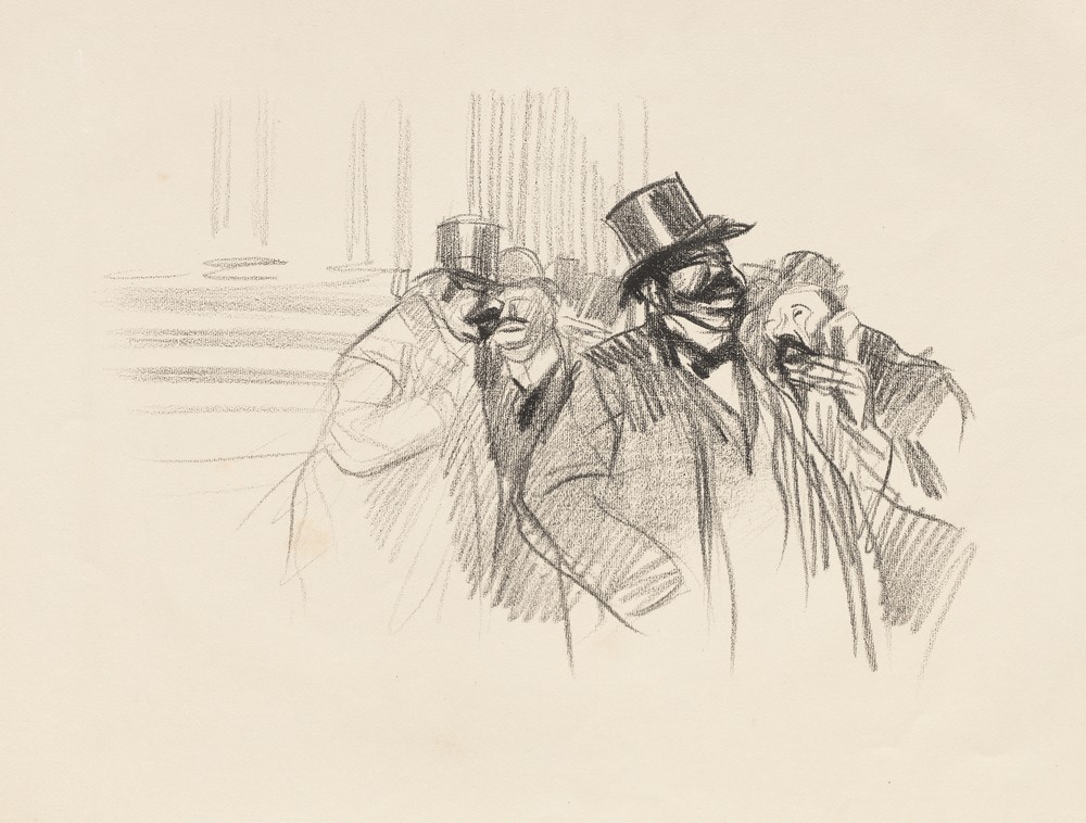 At the Stock Exchange (c. 1900)