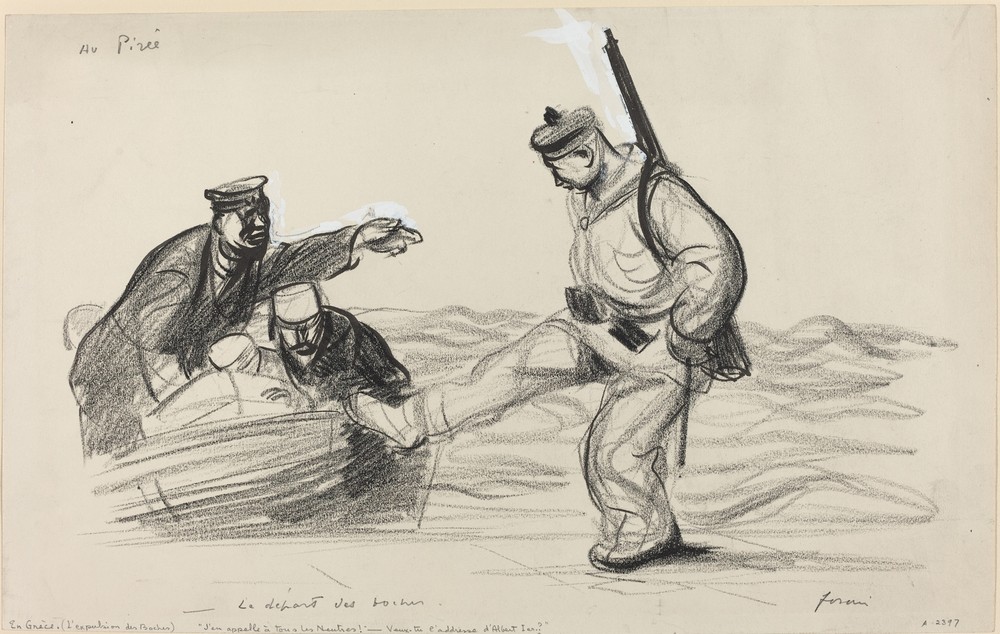 Au Piree. -Le depart des boches. (c. 1914-1919)