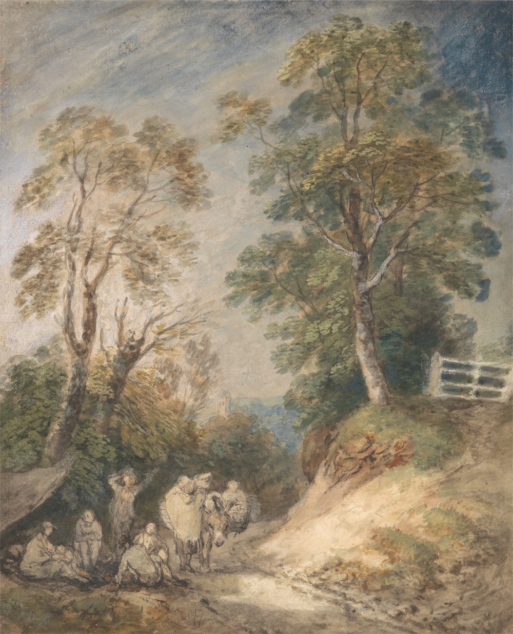 Country Lane with Gypsies Resting (between 1760 and 1765)