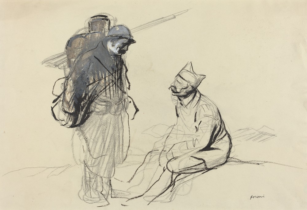 Poilu and Tommy Conversing (c. 1914-1919)