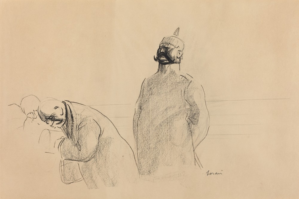 Prussian Soldier and Civilians (c. 1919)