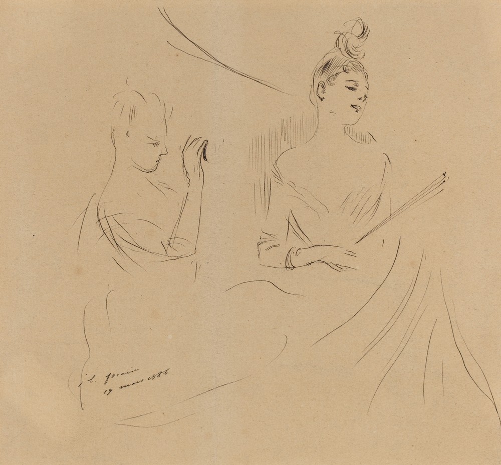 Two Ladies in a Loge