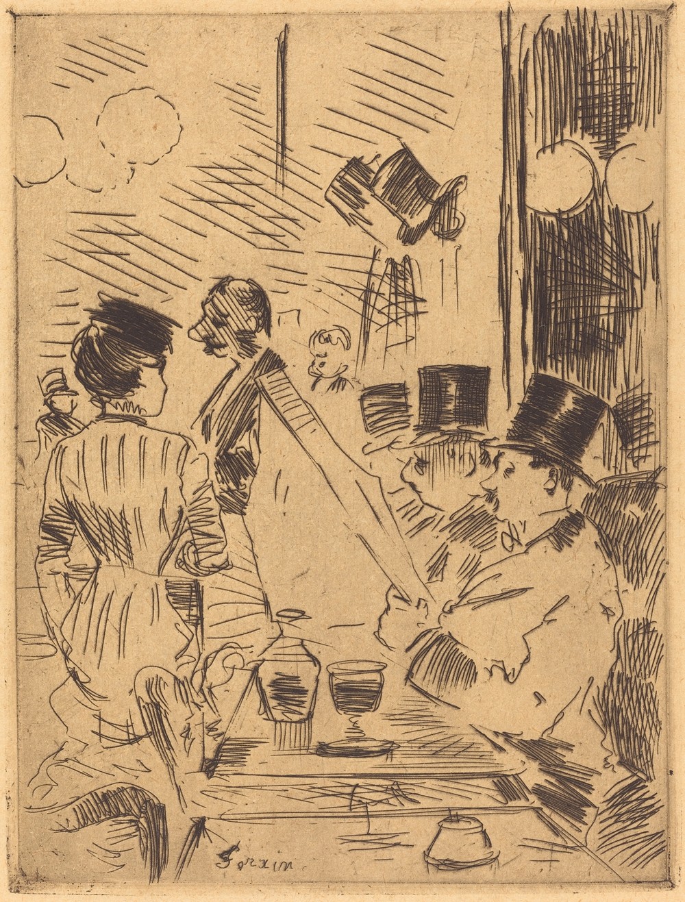 The Cafe of the New Athens (c. 1876)