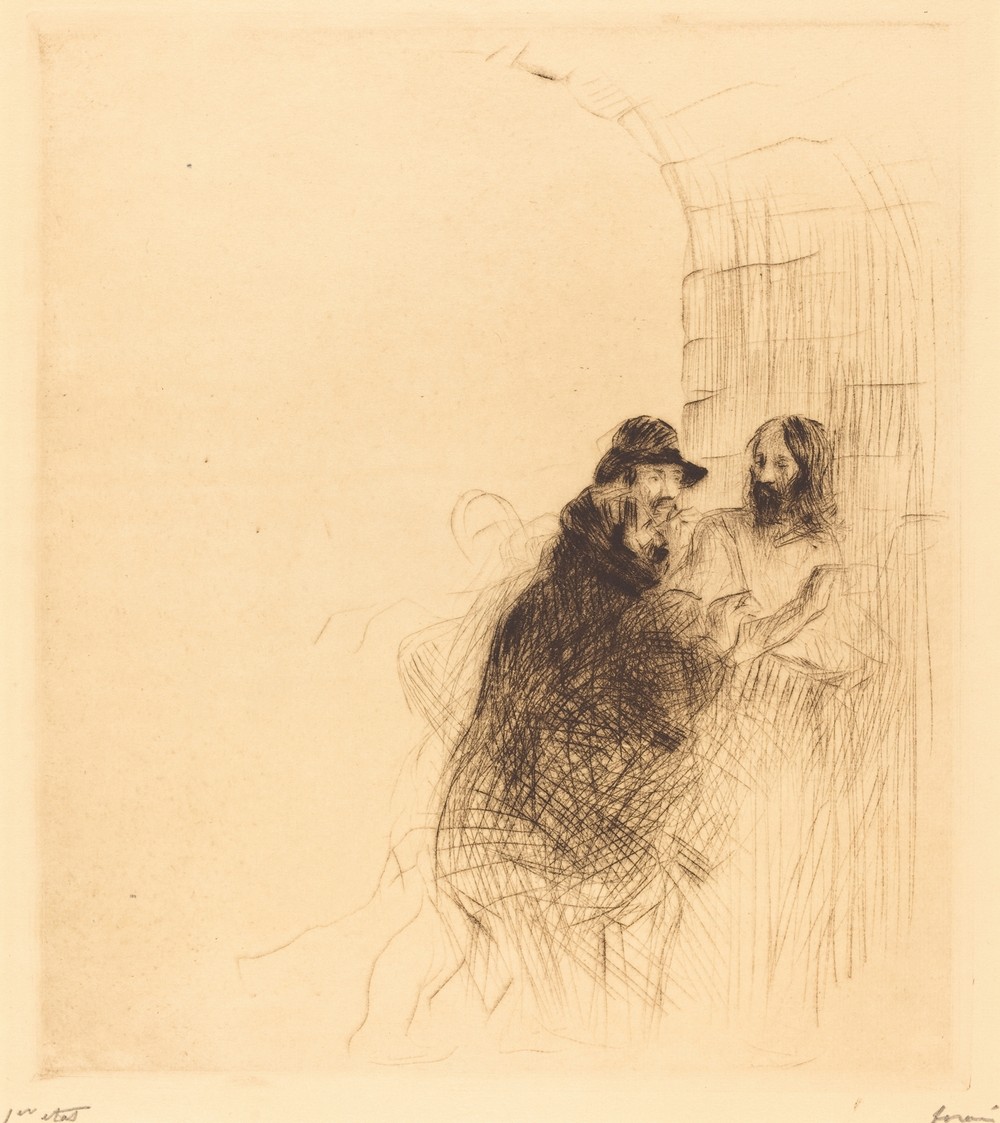 The Meeting under the Arch (second plate)