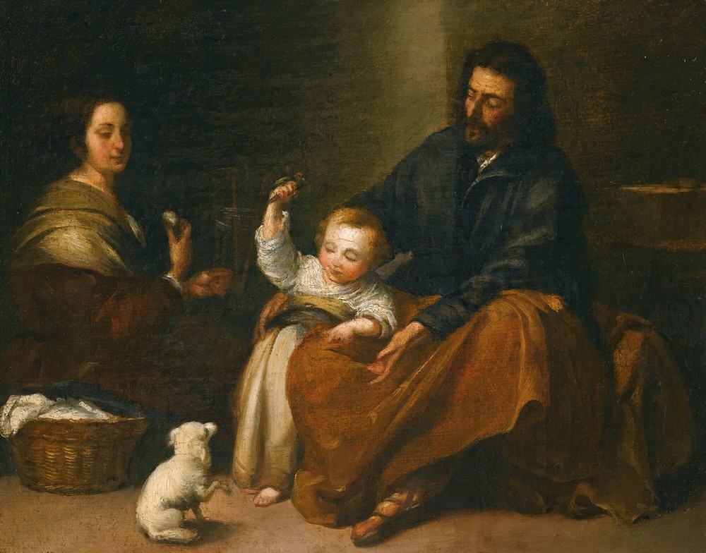 The Holy Family In An Interior