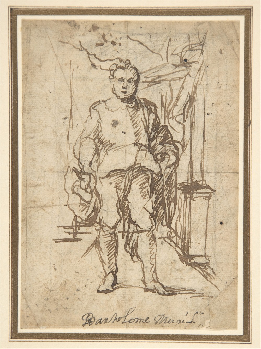 Standing Male Figure; Study for a Portrait (1670–80)