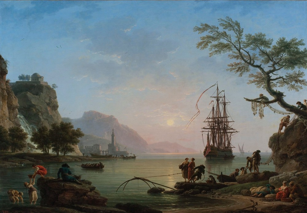 Fishing port at dawn (Morning)