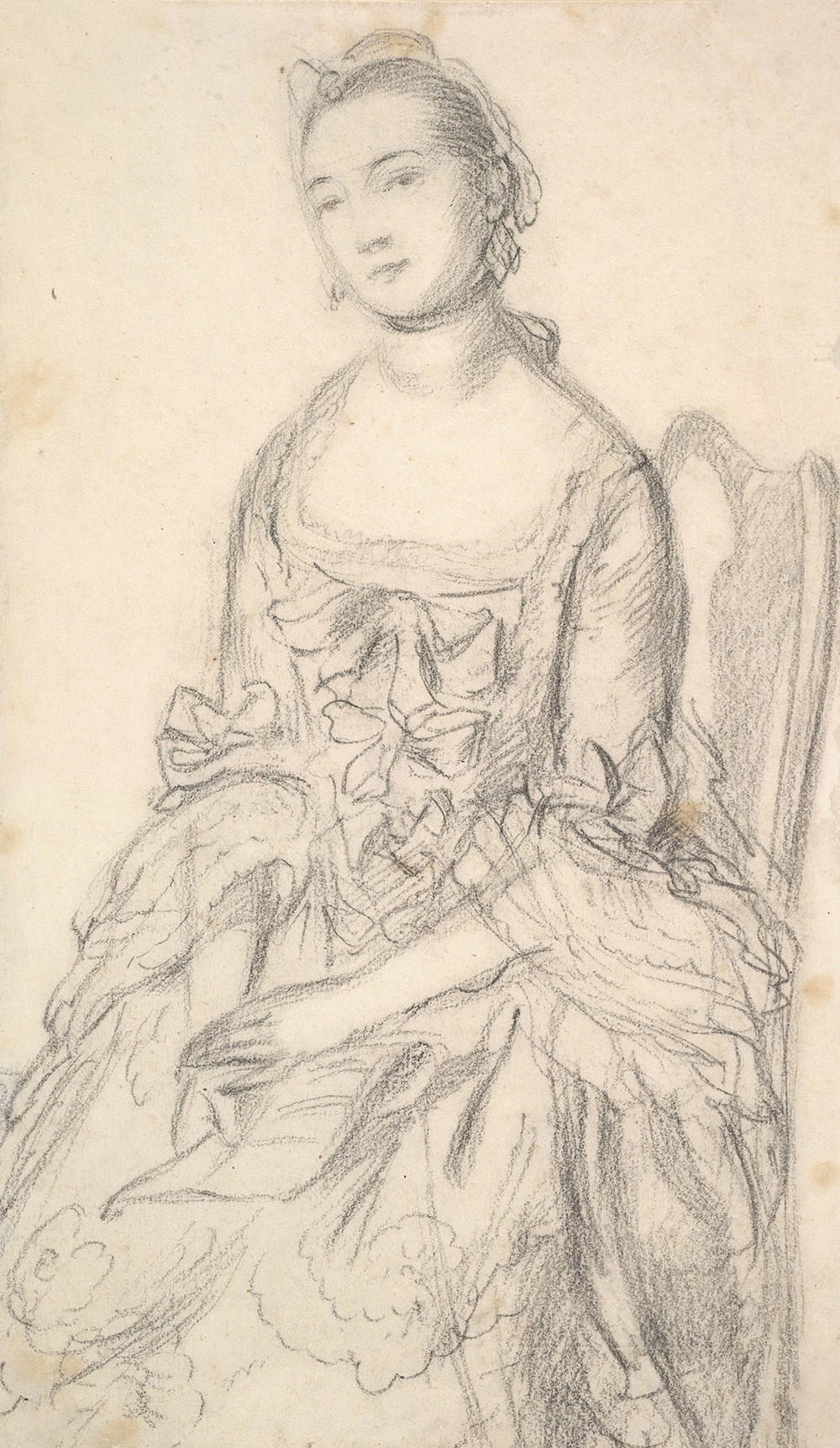 Portrait of a Young Woman Seated (ca. 1760)